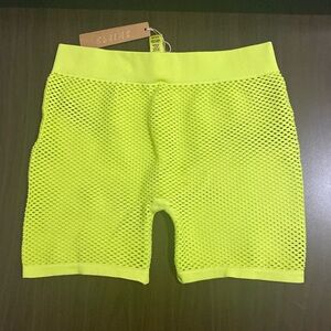 Skims fishnet shorts
